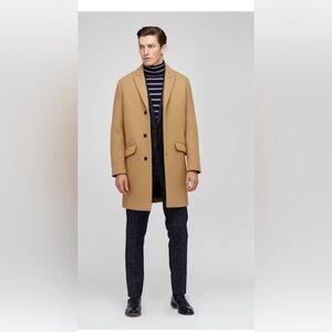 BONOBOS, Men’s - The Stretch Italian Wool
Topcoat, Camel Color, Size 44, NWT